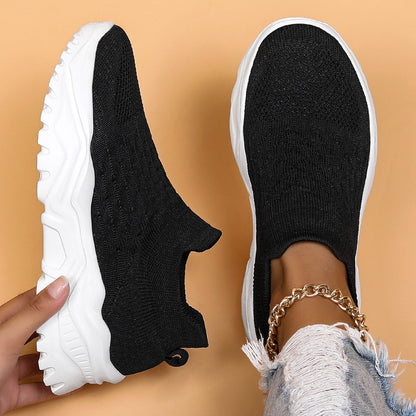 Lightweight Orthopedic Slip-On Sneakers Women's Cushioned Walking Shoes for Everyday Wear Breathable Canvas Footwear