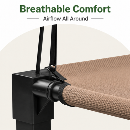 Ortekor Elevated Cooling & Portable Dog Cot (Removable Canopy)