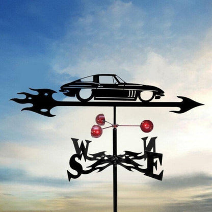 Decorative Weather Vane for Yard – Stainless Steel Wind Direction Indicator, Weatherproof Garden Accent