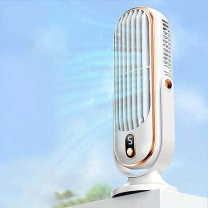 Rechargeable Portable Desk Fan with 720° Rotation & 8-Hour Battery – Quiet USB Travel Cooling Fan for Home, Office & Camping