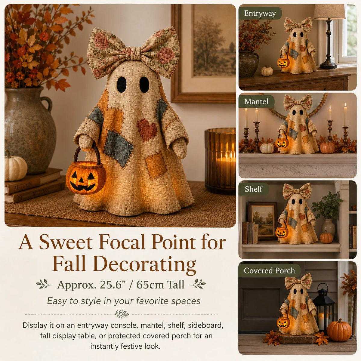 BooBelle™ – Patchwork Ghost Lamp