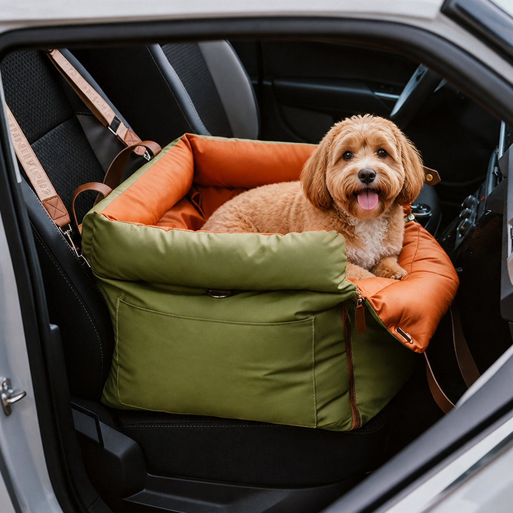 Ortekor Chew-Resistant & Washable Dog Car Seat