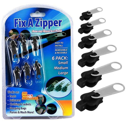Zipper Repair Kit Reusable Quick Fix 12 Piece