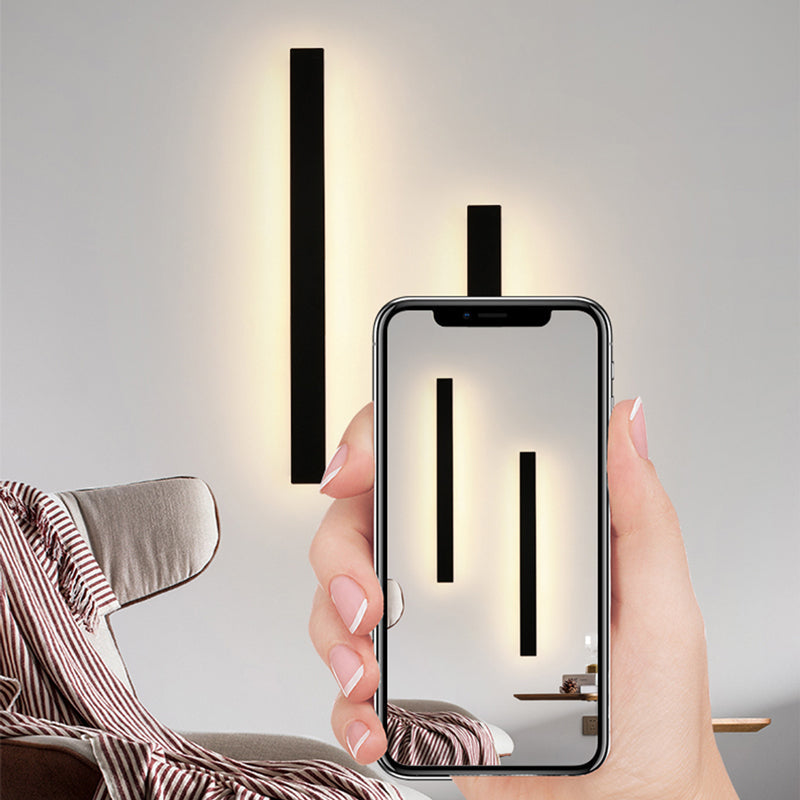 Applique murale LED verticale pour extérieur, 12-59 pouces, aluminium, étanche IP65, noire, pour porche, entrée, allée, jardin, mur, chemin, maison moderne
