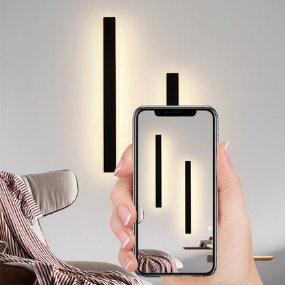 Weatherproof LED Strip Sconce for Patios, Entryways & Porches — IP65 Rated Acrylic Outdoor Fixture in Black