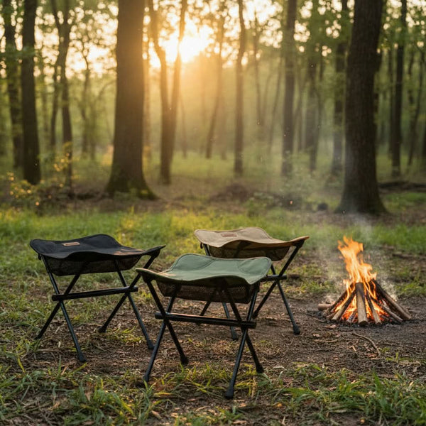 TREKSEAT – Portable Aluminum Folding Camping Stool