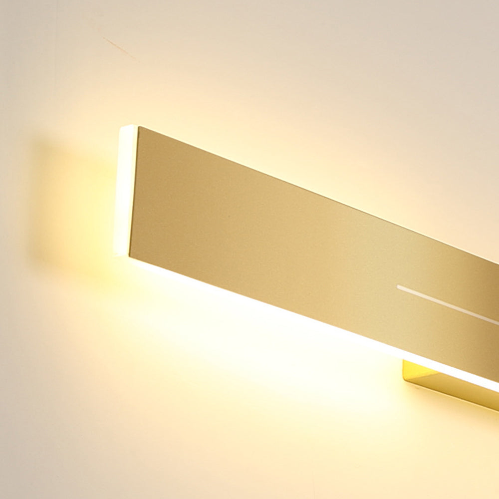 Linear Wall Sconce – LED Modern Metal Accent Light for Living Room Bedroom Hallway Entryway – Dimmable Option Available – Rectangular