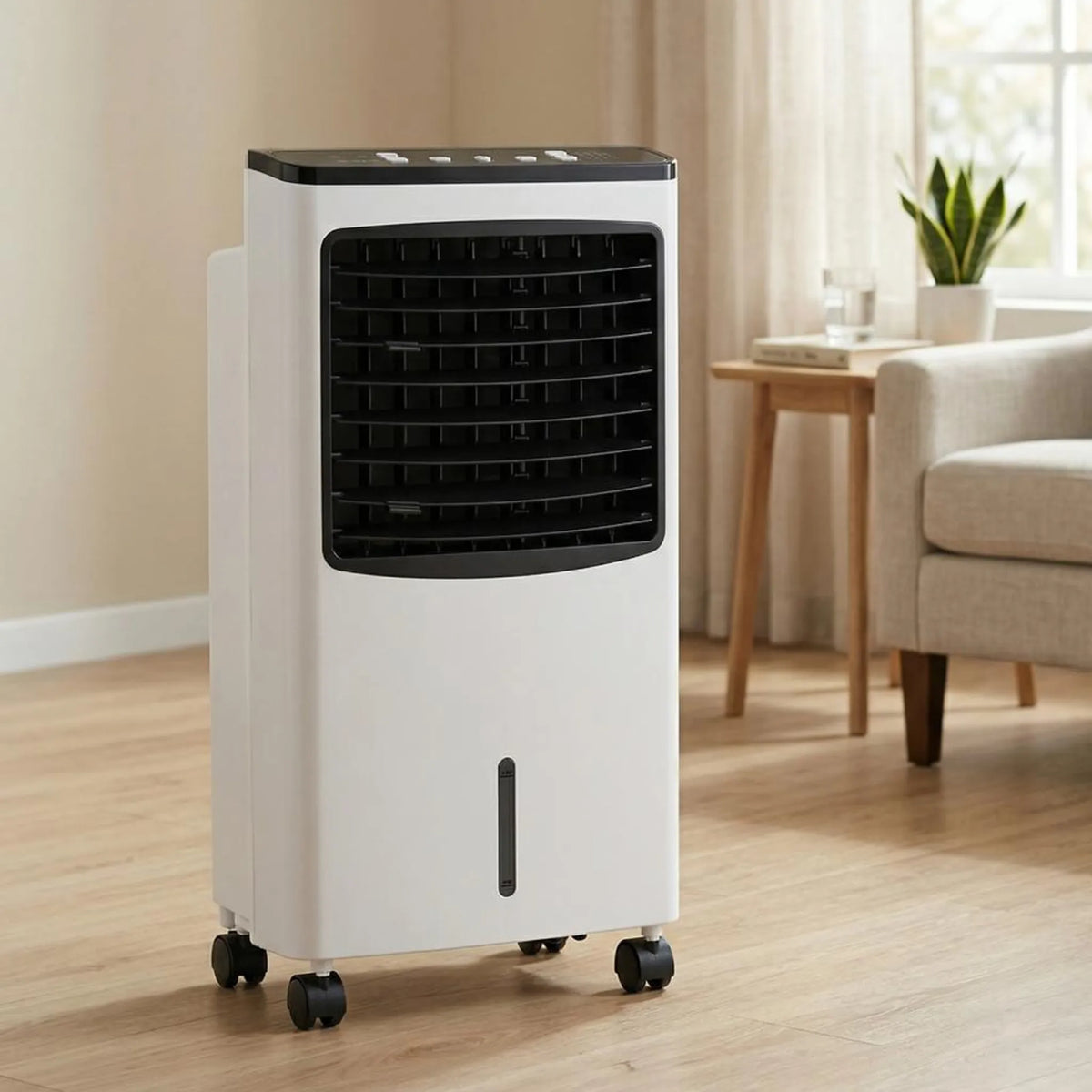 Evaporative Cooler Fan 3-Speed Portable Room Air Cooler with Humidifier Remote Control Timer for Bedroom Office Dorm Home