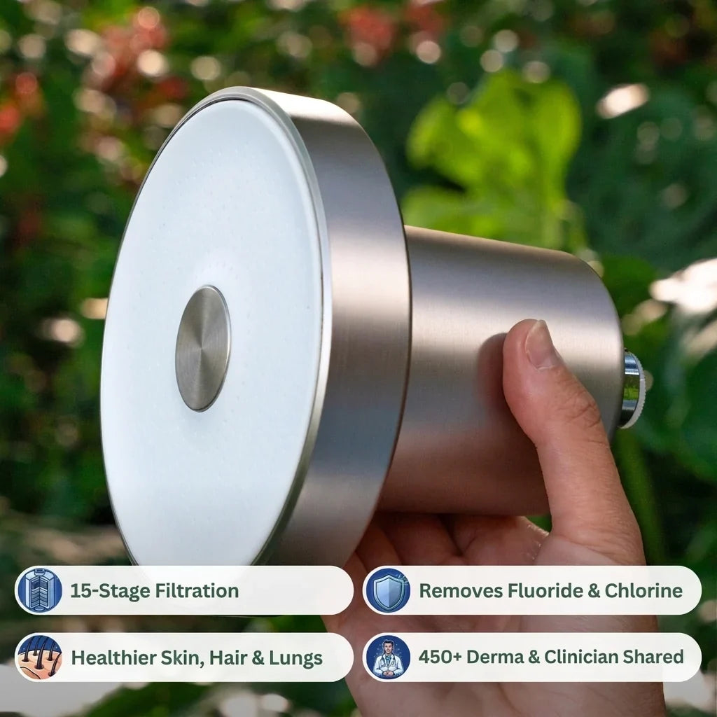 Shower Head Filtered High-Pressure Replaceable Cartridge