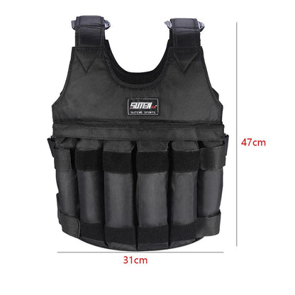 Progressive Resistance Training Vest with Adjustable Load Capacity Up to 65 lb for Running Walking Strength Workouts Cardio HIIT