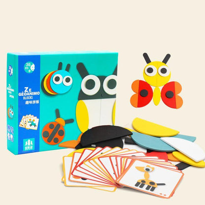 Chunky Animal Shape Sorter Puzzle for Toddlers – 3D Wooden Learning Toy for Early Development, Fine Motor Skills & Hand-Eye Coordination