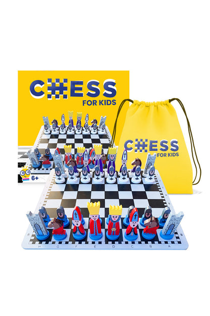 Jeu créatif | Jeu d'échecs éducatif en bois avec pièces colorées | Jeu stimulant pour le développement de la pensée stratégique