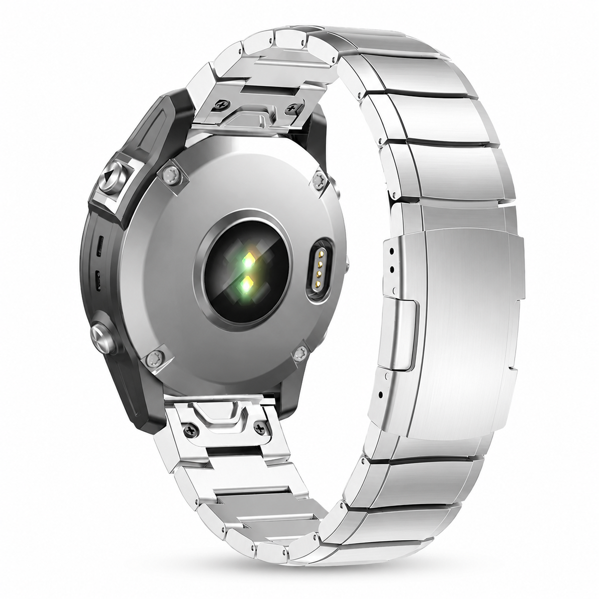 Premium Titanium Watch Band for Garmin Fenix 9 – Metal Link Bracelet with Tool-Free QuickFit Connection – 22mm & 26mm Options for 47mm /