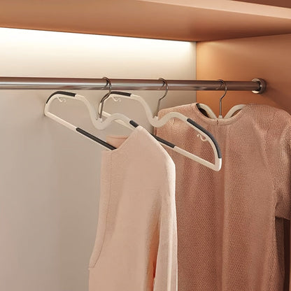 Rotating Short-Neck Space Saving Hangers with Non-Slip Grip for Closet Organization