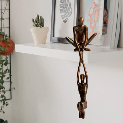 Elysium Love Sculpture - Resin Home Decor, Unique Wall Decor
