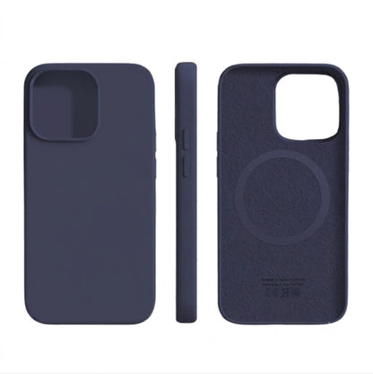 Soft-Touch Silicone iPhone Case with Magnetic Wireless Charging – Slim Protective Cover with Shock Absorption for Daily Use