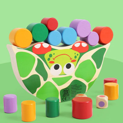 Jeu d'empilage de tortues pour tout-petits – Blocs d'équilibre en bois pour la coordination œil-main et la motricité fine, 3 ans et plus