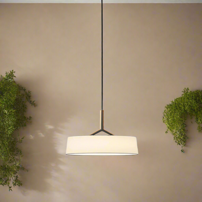 Suspension luminaire LED en métal de 46 cm de diamètre avec cordon ajustable pour comptoir de cuisine et coin repas
