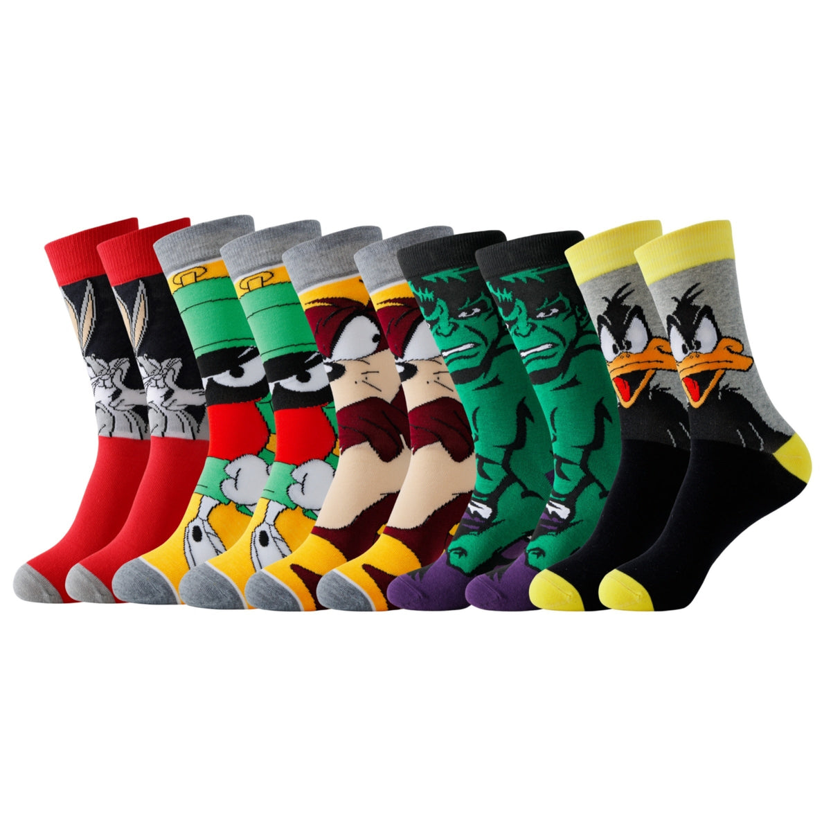 Unisex Ankle Socks 20-Pack Polyester Spandex Blend Multicolor Cartoon Designs Low-Cut Athletic Crew for Sneakers Running Daily Wear Men Wome