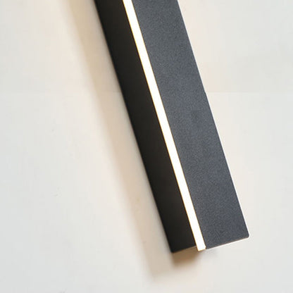 Applique murale LED verticale pour extérieur, 12-59 pouces, aluminium, étanche IP65, noire, pour porche, entrée, allée, jardin, mur, chemin, maison moderne