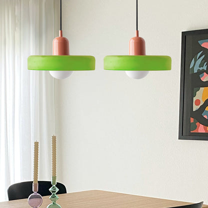 Dual-Shade Glass Hanging Light Fixture G9 Socket 14 Inch Ceiling Mount for Kitchen Island Dining Table Living Room Modern Overhead Lighting