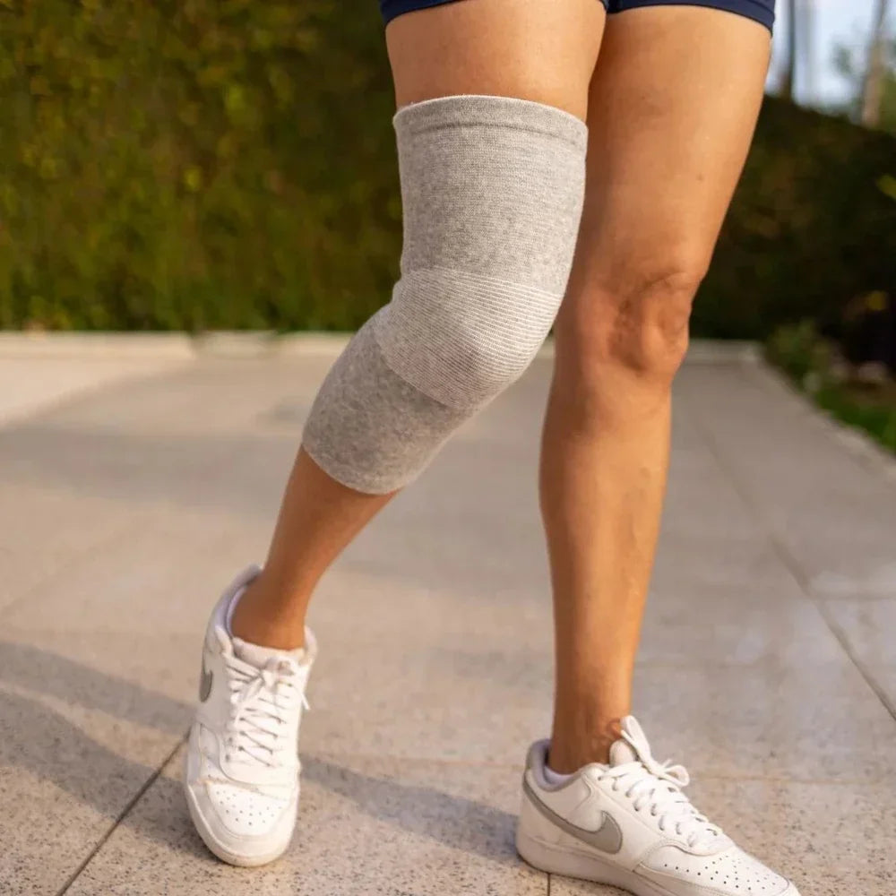 Genouillère en tissu de bambou, compression douce