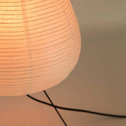Paper Shade Accent Lamp 11 Inch Wide Metal Frame Bedside Nightstand Light for Bedroom Living Room Asian Inspired Home Decor