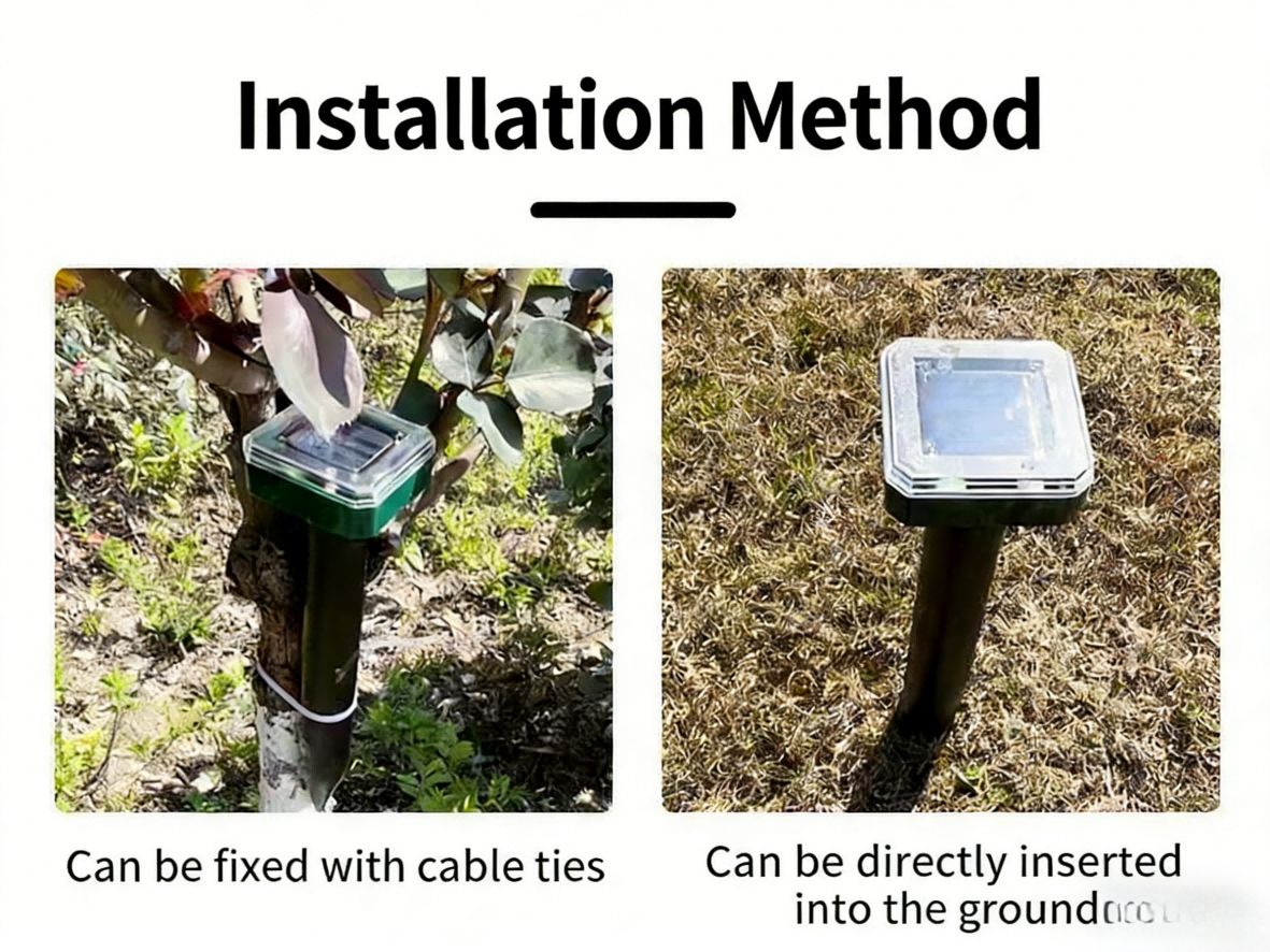EcoGuard | Répulsif solaire à ultrasons pour rongeurs avec technologie à fréquence variable | Lutte antiparasitaire efficace pour les espaces extérieurs