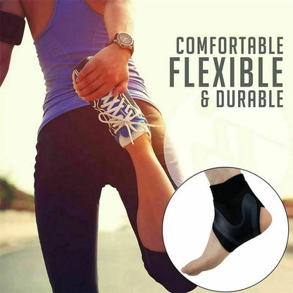 Chevillère de compression ajustable avec maintien enveloppant pour fasciite plantaire, entorses et tendinites