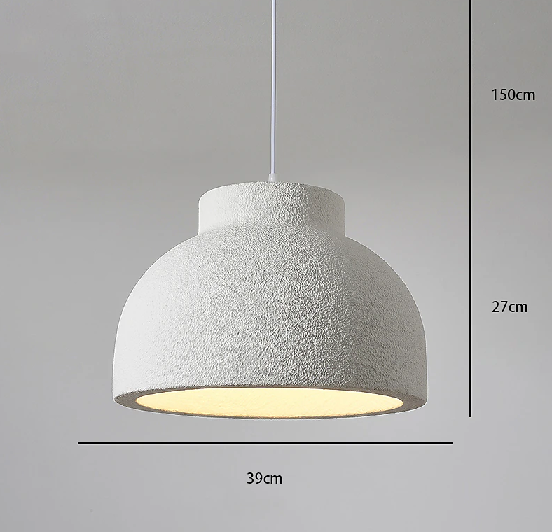 Plafonnier dôme 15 ou 23 pouces avec abat-jour en polystyrène blanc pour salle à manger, îlot de cuisine, chambre à coucher, cordon réglable, culot E26, mini moderne