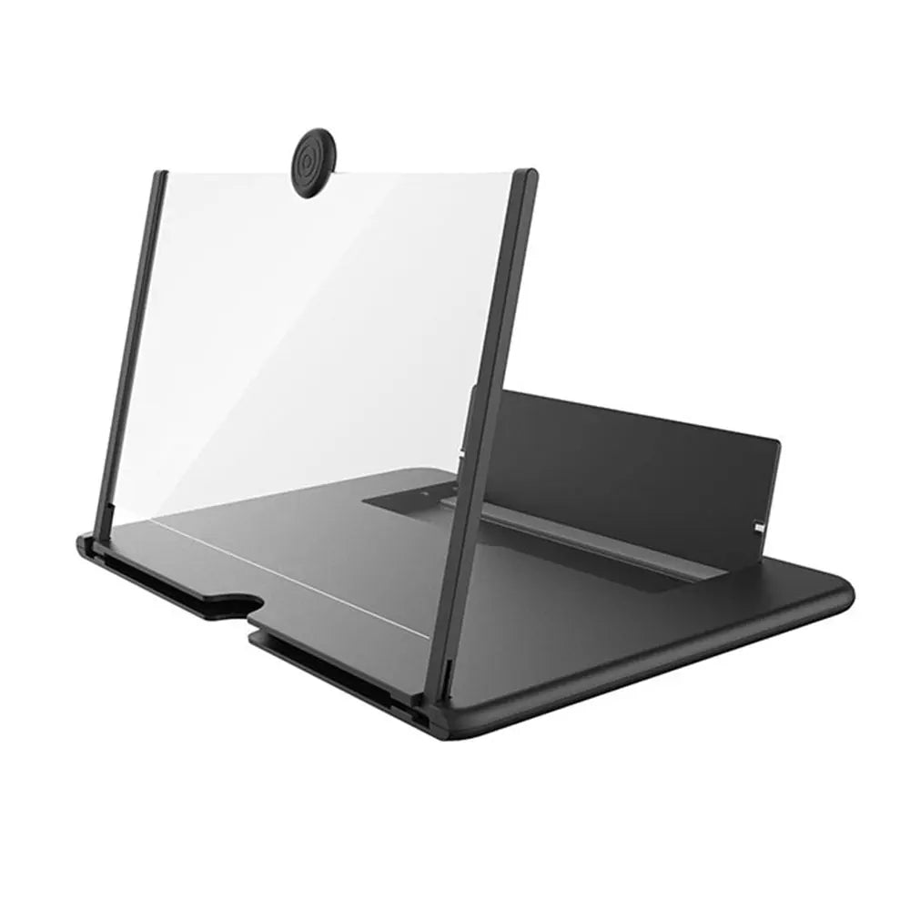 Phone Screen Magnifier Stand with Adjustable Viewing Angle for Video Streaming and Hands-Free Use