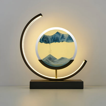Lampe de table "désert chaud" avec télécommande et luminosité réglable