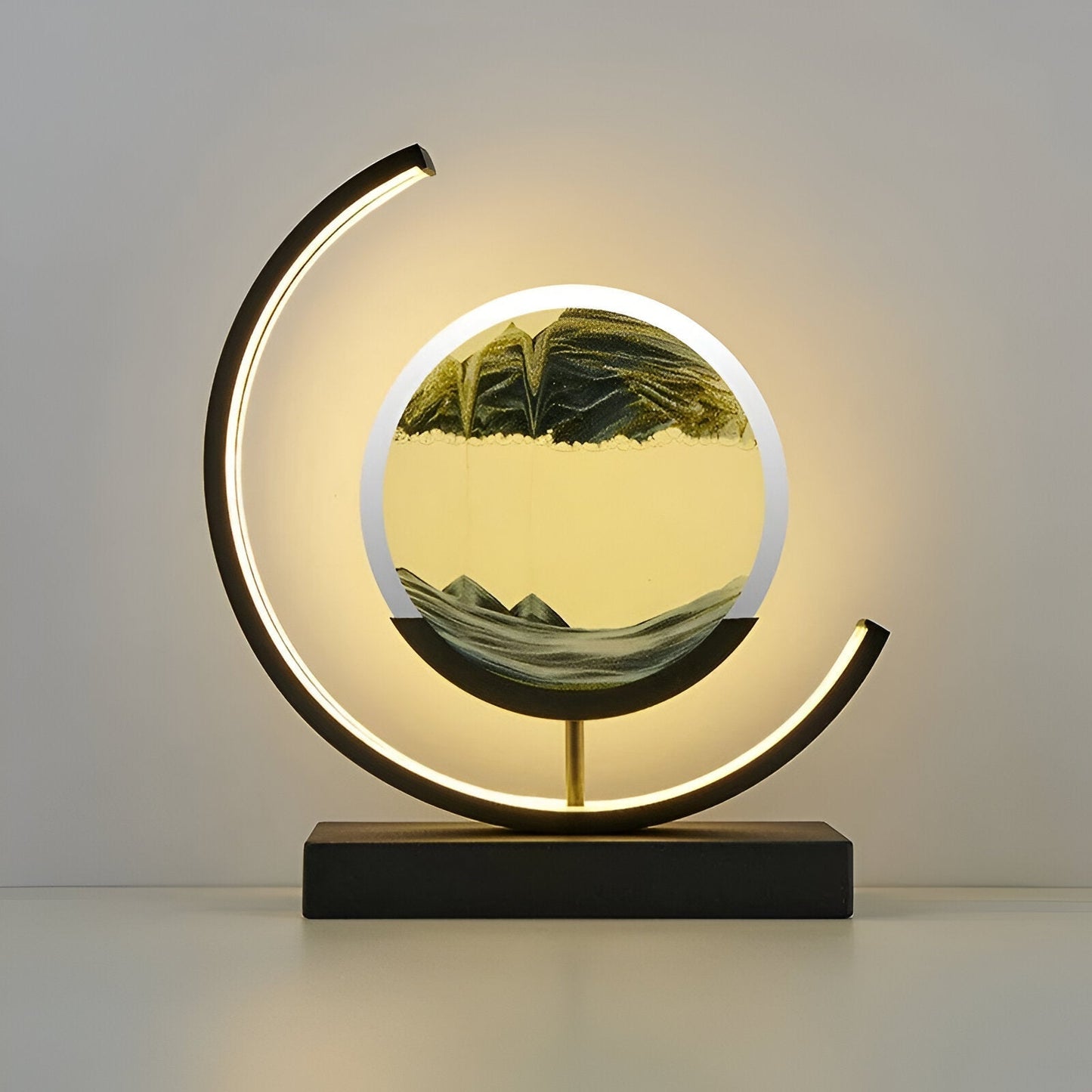 Lampe de table "désert chaud" avec télécommande et luminosité réglable