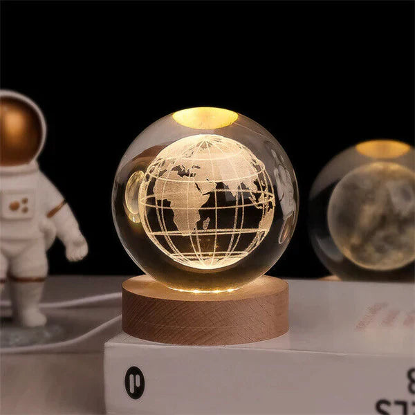 3D Engraved LED Lamp - Night Light with Warm White Glow - Home Decor