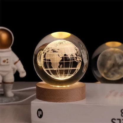 3D Engraved LED Lamp - Night Light with Warm White Glow - Home Decor