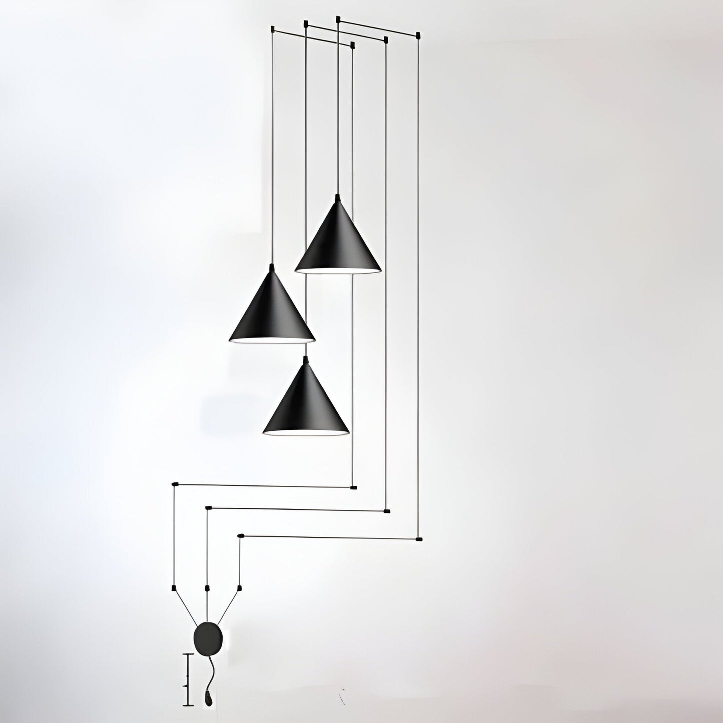Suspension moderne argentée | Lampe à goutte en métal simple