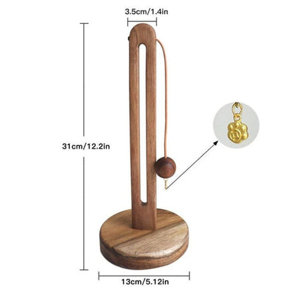 Arden Toilet Paper Holder Stand - Premium Acacia Wood, Modern Design