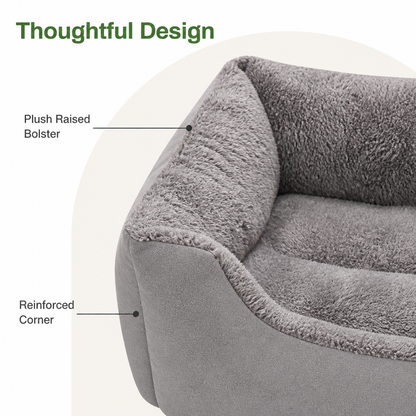 Ortekor Plush Mattress-Style & Easy-Clean Polyester Pet Bed