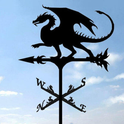 Decorative Weather Vane for Yard – Stainless Steel Wind Direction Indicator, Weatherproof Garden Accent