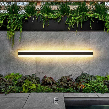 Outdoor Wall Light Fixture Weatherproof Modern Linear Design for Porch Patio Garden Entryway AC 85-265V Iron Acrylic in Warm White or Cool
