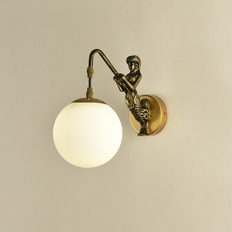 Sconce Fixture Hardwired E26 Socket Metal Glass Shade Bedroom Living Room Hallway Accent Lighting Modern Interior Decor Wall Mounted 10 in