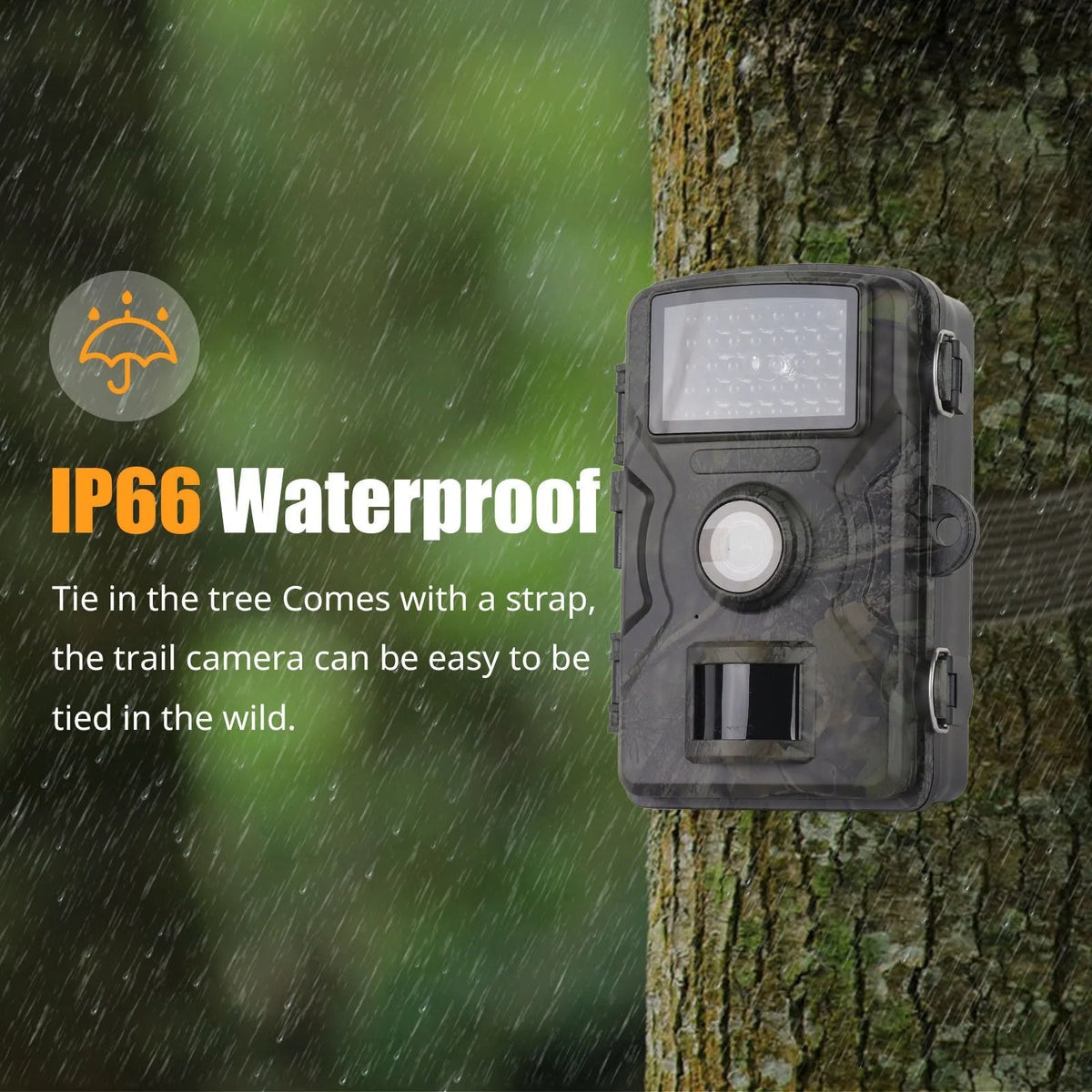 Wildlife Watcher | 1080P Night Vision Game Camera with Fast Trigger Speed | Durable Outdoor Monitoring Solution