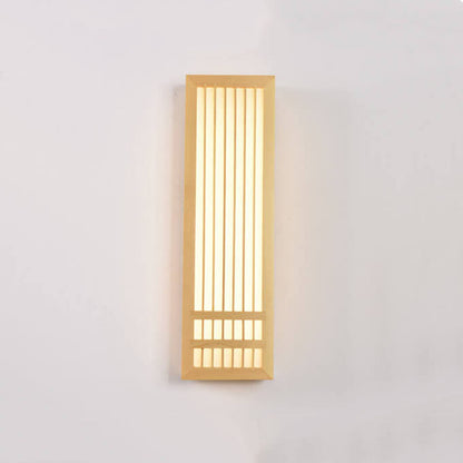 Wood Sconce Light 12 in Neutral Finish for Hallway Bedroom Entryway Ambient Low-Profile Fixture Energy-Saving Indoor Decor