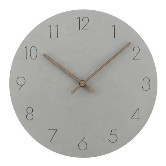 Horloge murale en bois, mécanisme à quartz silencieux, sans tic-tac, 29 cm, ronde, style minimaliste, décoration moderne pour maison, bureau, chambre, salon et cuisine