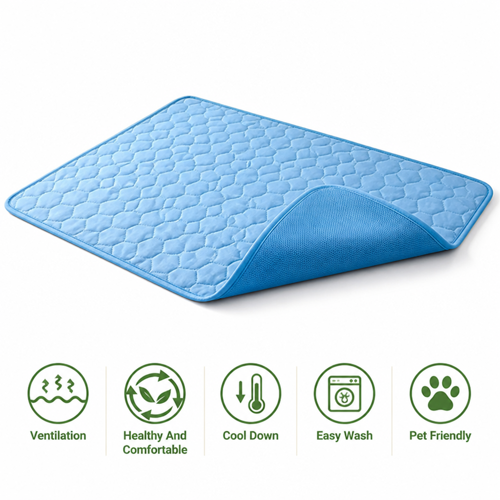 Ortekor Ice Silk Cooling & Breathable Pet Mat (Machine Washable)