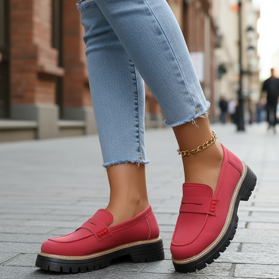 Cushioned Slip-On Shoes with Arch Support & Non-Slip Sole for All-Day Comfort – Women's & Men's Casual Loafers for Walking, Work, Travel