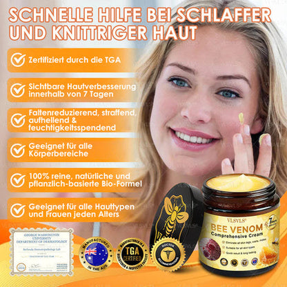 Crème anti-âge pour la cicatrisation et le renouvellement de la peau à base de peptides d'abeille