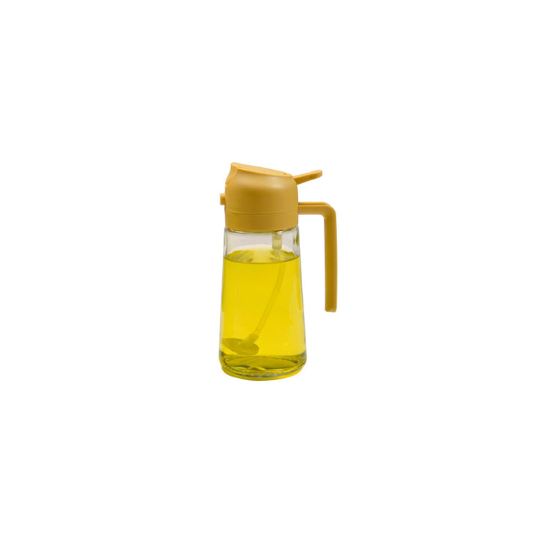 Glass Oil Mister and Pouring Bottle for Cooking – Dual-Function Sprayer with Wide Mouth, 16 oz Capacity – Leak-Proof Kitchen Dispenser for