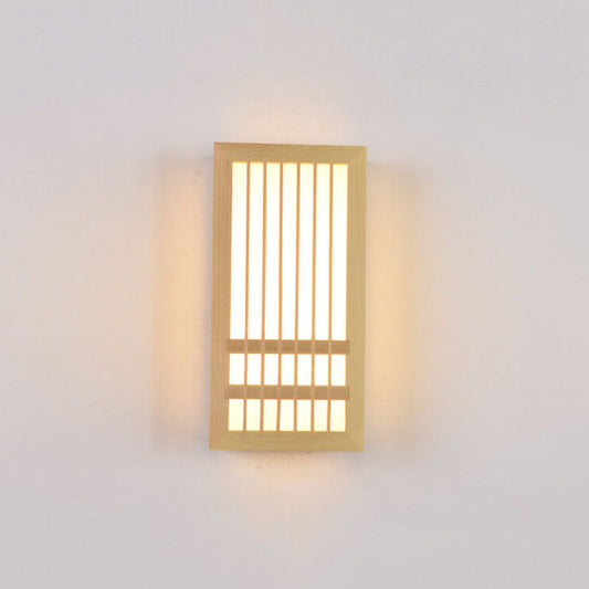 Applique murale en bois, 30 cm, finition neutre, pour couloir, chambre, entrée, luminaire d'ambiance plat, décoration intérieure basse consommation