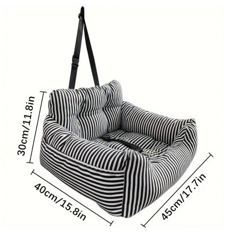 Pawssenger | Siège de voyage pour animaux avec base antidérapante et sangles réglables | Solution de voyage confortable et sûre pour animaux